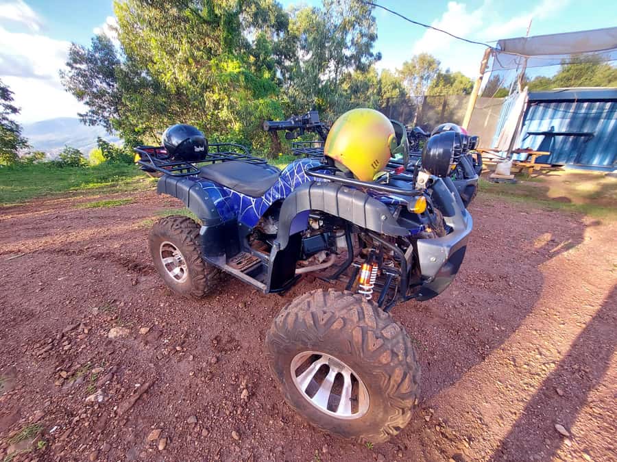 Kigali: Quad Bike Ride on Dirt Roads - Eastern Side Views Back Toward the National Stadium
