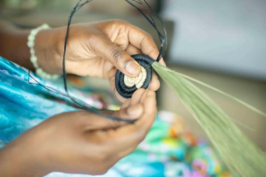 Kigali: Traditional Basket Weaving in a Garden - The Welcome and the Pattern Stories That Make It Matter